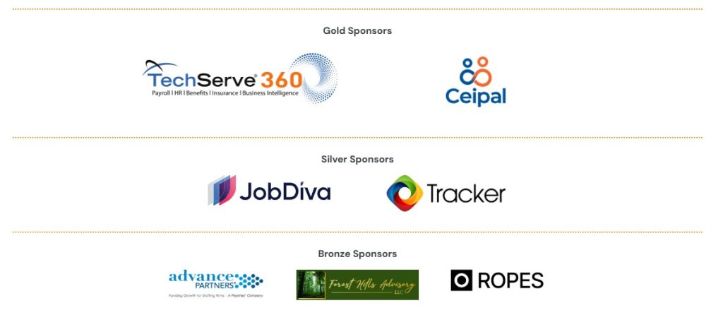 Executive Summit 37 2025 TechServe Alliance Executive Summit Sponsors