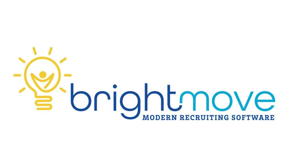 Logo for BrightMove, featuring a yellow lightbulb with a stylized figure inside, next to the words brightmove in blue and teal, and MODERN RECRUITING SOFTWARE underneath in blue, now with integrated Supplier Directory features.